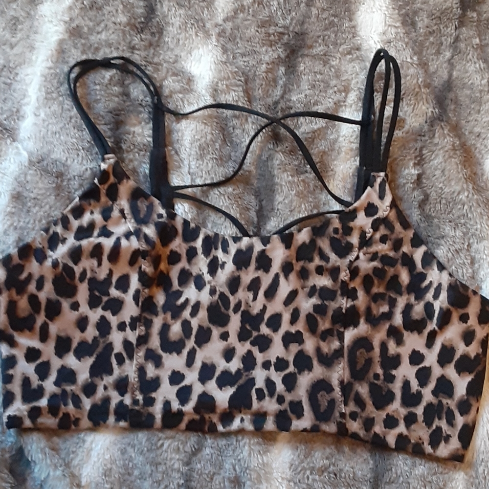 Victoria's Secret leopard sports bra
